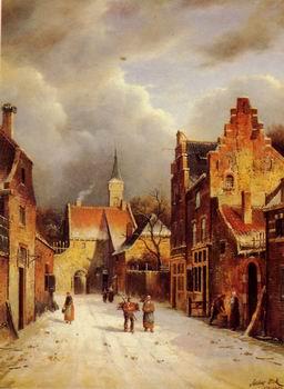 unknow artist European city landscape, street landsacpe, construction, frontstore, building and architecture.315 Germany oil painting art